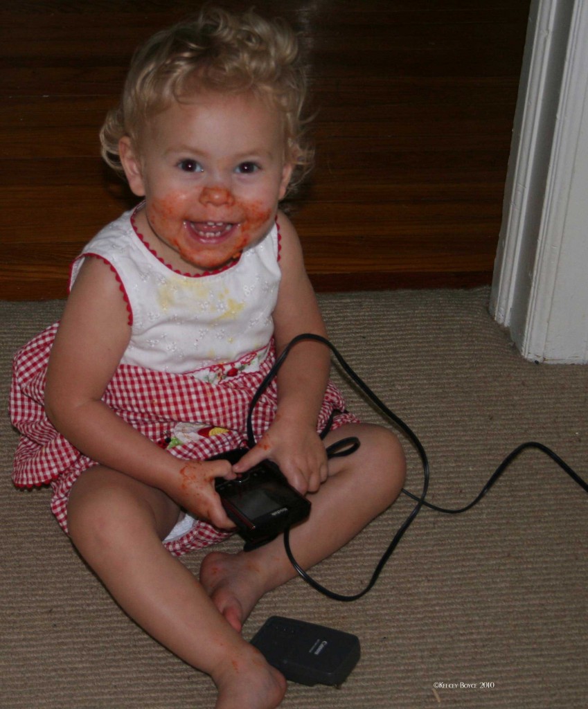 Hmmm...how did she get my flash cam?
