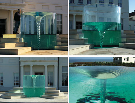 Illlusion water fountain Art vertising 